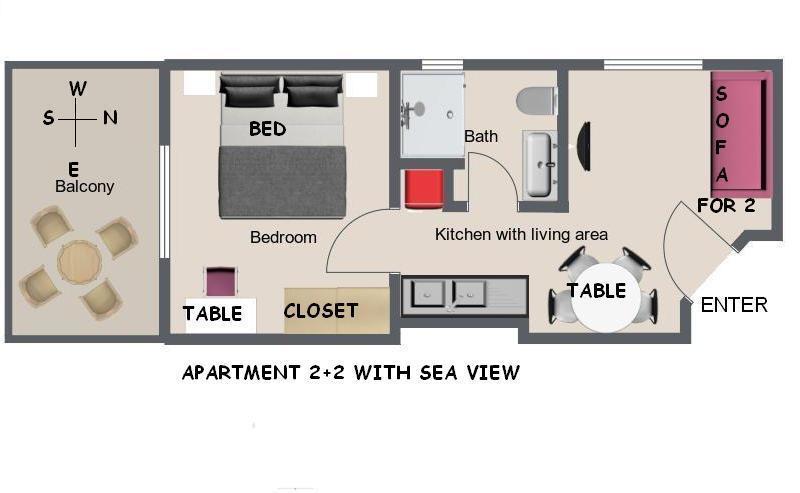 Apartments Ursic Mb Brela Oda fotoğraf